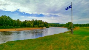 Paysage de la rivière Rouge